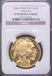 [American Buffalo Proof Gold Coin (back date)]