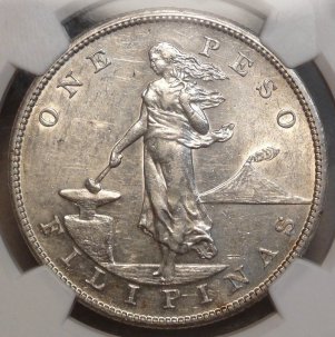 Original 1906-S Philippine Peso NGC